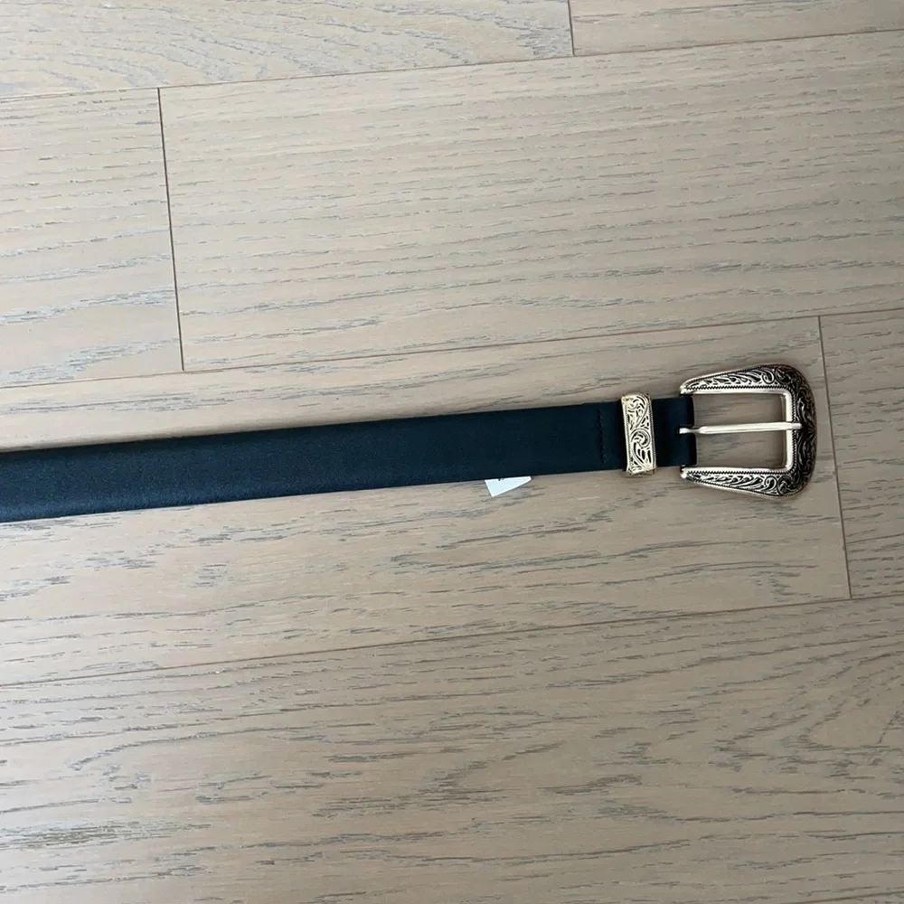 Express gold single buckle western belt - Picture 3 of 4